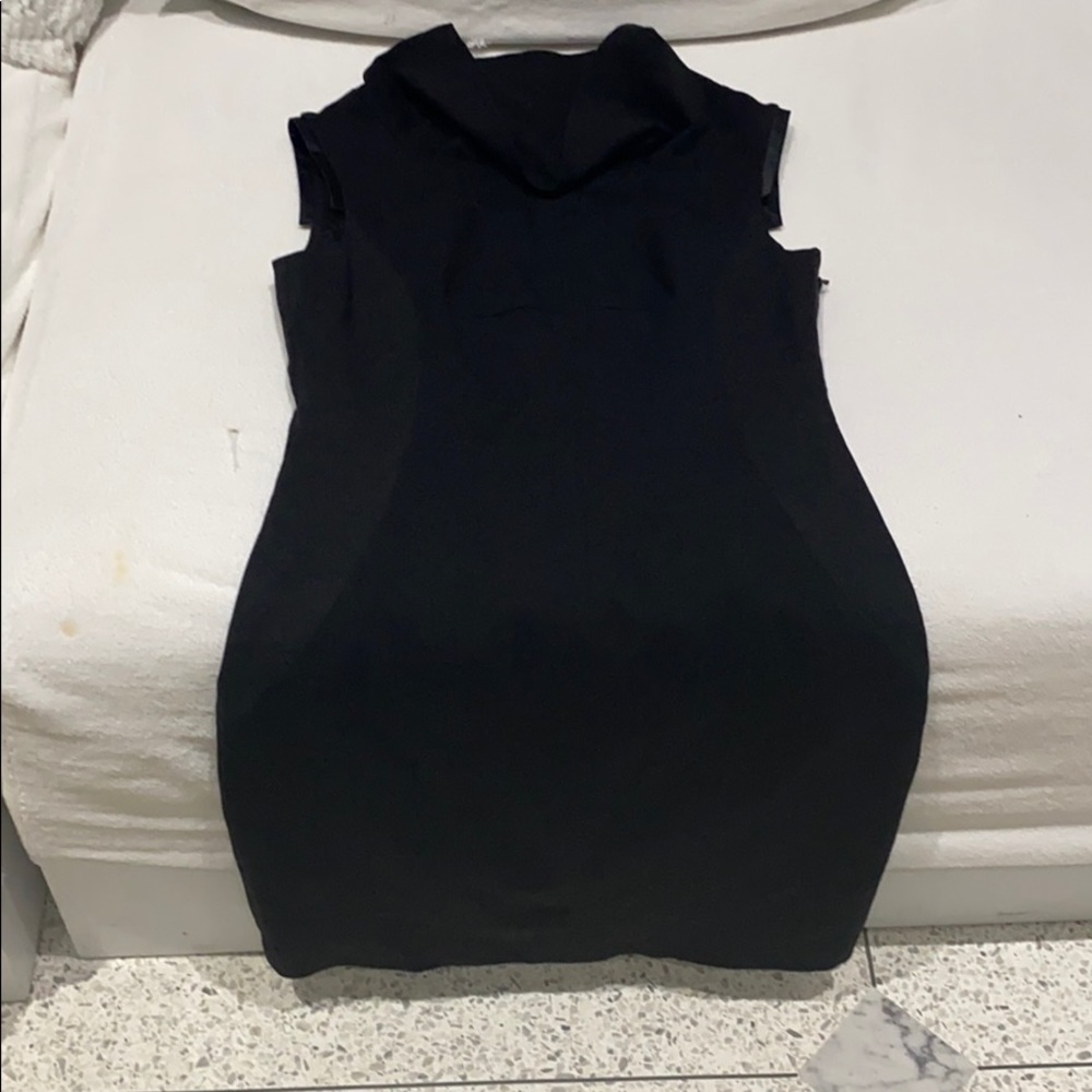 Karen Millen Cowl Black Dress, Size 10